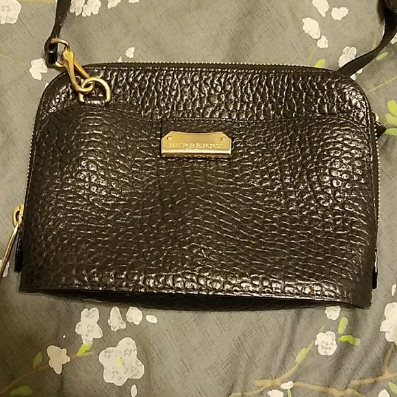 burberry pebbled leather satchel